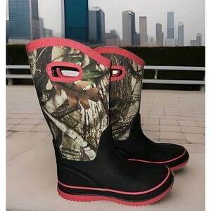 HISEA Women's Tall Mud Rain Boots, Waterproof, Garden Shoes Size 9 EUC